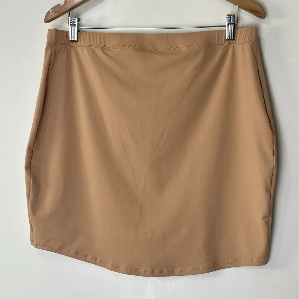 NWT Skims Womens 2X Swim Wear Tube Skirt Coverup (SW-SKT-0800) OCHRE